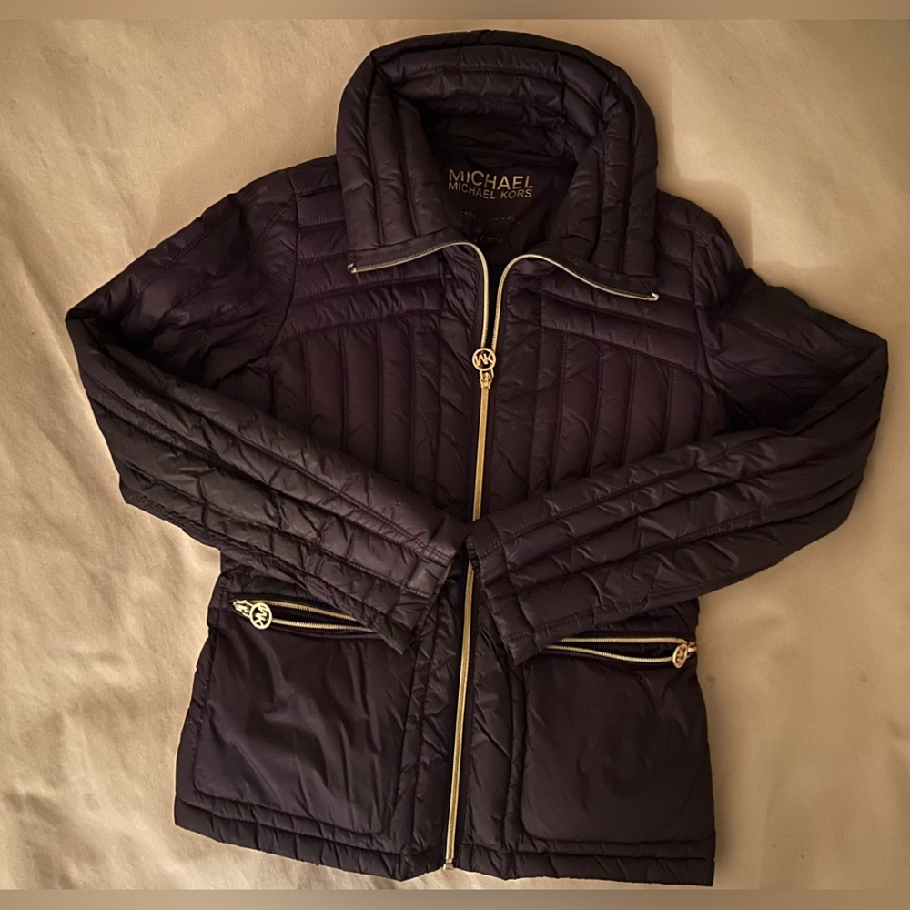 MK/ Purple gold zips/ lightweight/ gently worn by my teenage daughter / sizePXS